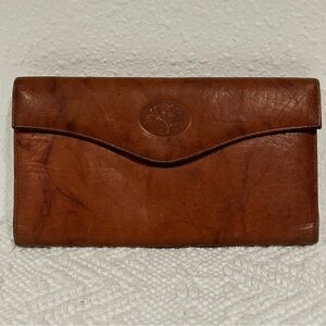 Julia Buxton Brown Genuine Cowhide Leather Wallet